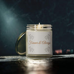 Forever and Always Scented Candle, Coconut Apricot Wax Candle, 4oz 9oz Amber & Clear Vessels with Gold Lid, 20-50 Hr Burn 9 Luxurious Scent - Cocoon Candles