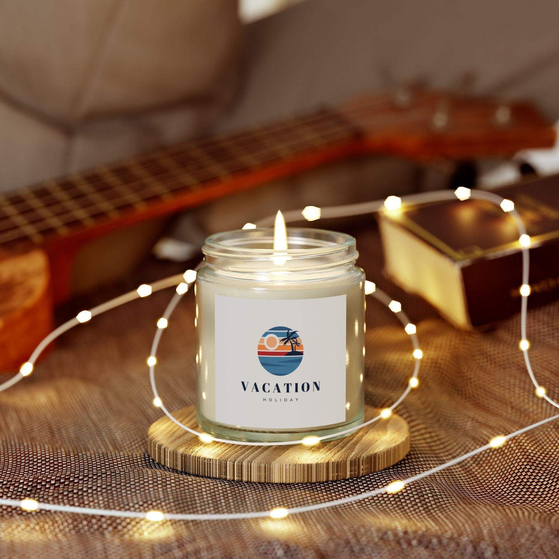 Vacation Holiday Personalized Tin Candle – Custom Scented Candle Gift, Travel-Inspired Keepsake, Perfect for Relaxation & Getaway Vibes - Cocoon Candles