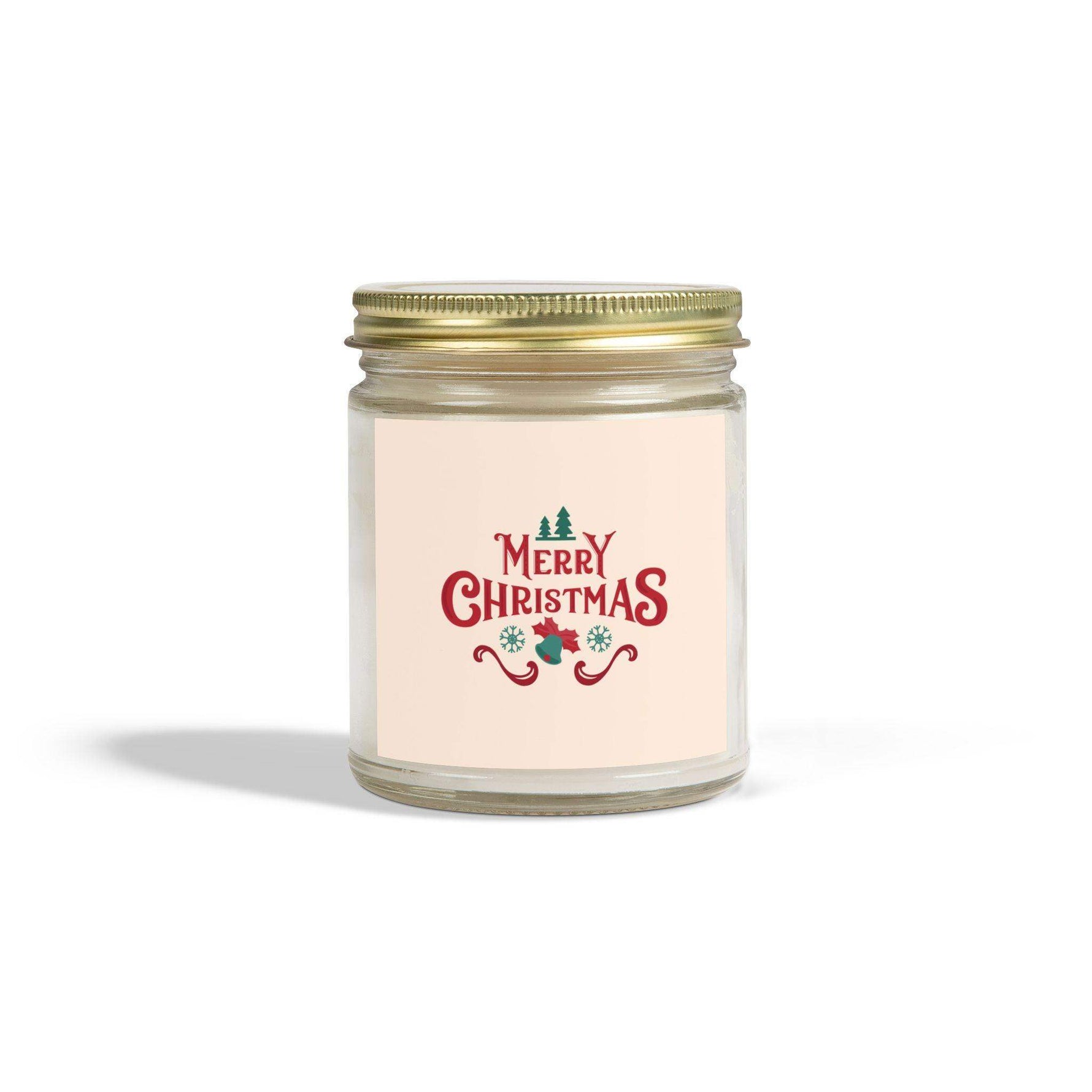 Merry Christmas Scented Candle, Coconut Apricot Wax Aromatherapy Candle, 4oz and 9oz Cozy Seasonal Candle, Festive Holiday Home Decoration - Cocoon Candles