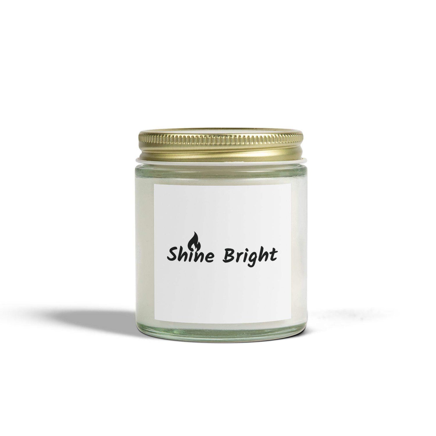 Shine Bright Personalized Tin Candle – Custom Inspirational Gift, Scented Candle for Home Décor, Uplifting Motivational Gift, Elegant Minimalist Design - Cocoon Candles