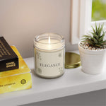 Elegance Aromatherapy Candle for Home Decor, 4 oz and 9 oz Coconut Apricot Wax Candle, Holiday Unique Candle, Decorative Scented Candle - Cocoon Candles