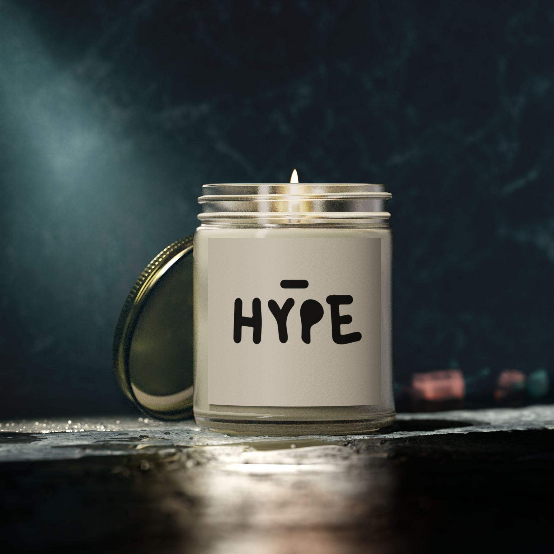 Hype Personalized Tin Candle – Custom Bold Scented Candle Gift, Modern Design for Celebrations, Motivational Decor & Unique Keepsake - Cocoon Candles