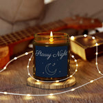Starry Night Scented Candles, Coconut Apricot Wax Candle, 4oz and 9oz Amber & Clear Vessels With Gold Lid, 20-50 Hr Burn 9 Luxurious Scents - Cocoon Candles