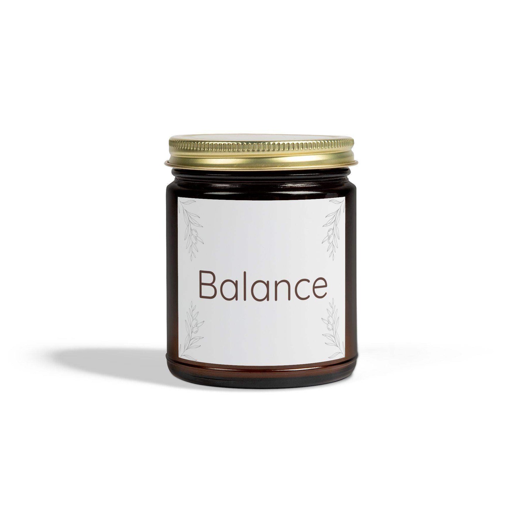 Balance Scented Candles, Coconut Apricot Wax Candle, 4oz and 9oz Amber & Clear Vessels with Gold Lid, 20-50 Hr Burn 9 Luxurious Scents - Cocoon Candles