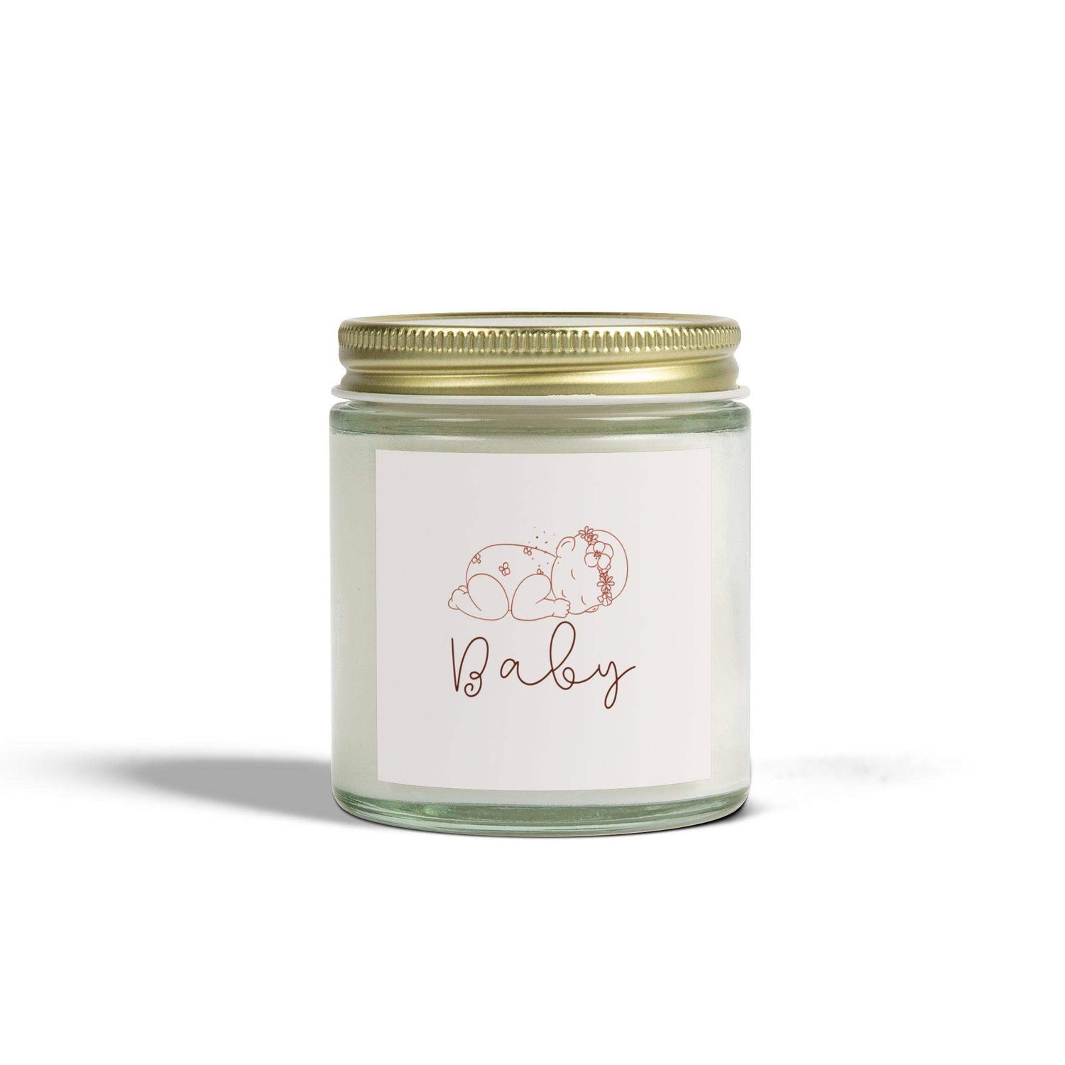 Baby Aromatherapy Candle, Coconut Apricot Wax Scented Candle, Reusable Amber Jar Burn-Time 20 to 50 Hours Candle, Eco-Friendly Home Decor - Cocoon Candles