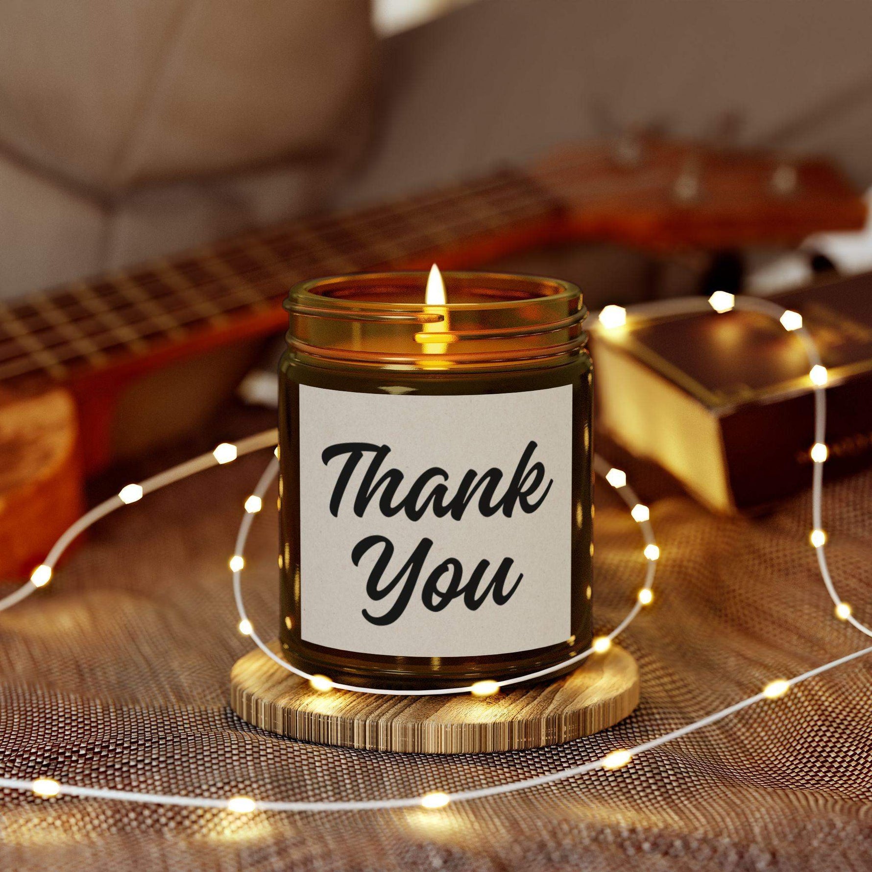 Thank You Personalized Tin Candle – Custom Scented Candle Gift, Appreciation Keepsake for Special Occasions, Thoughtful Gift for Friends & Family - Cocoon Candles