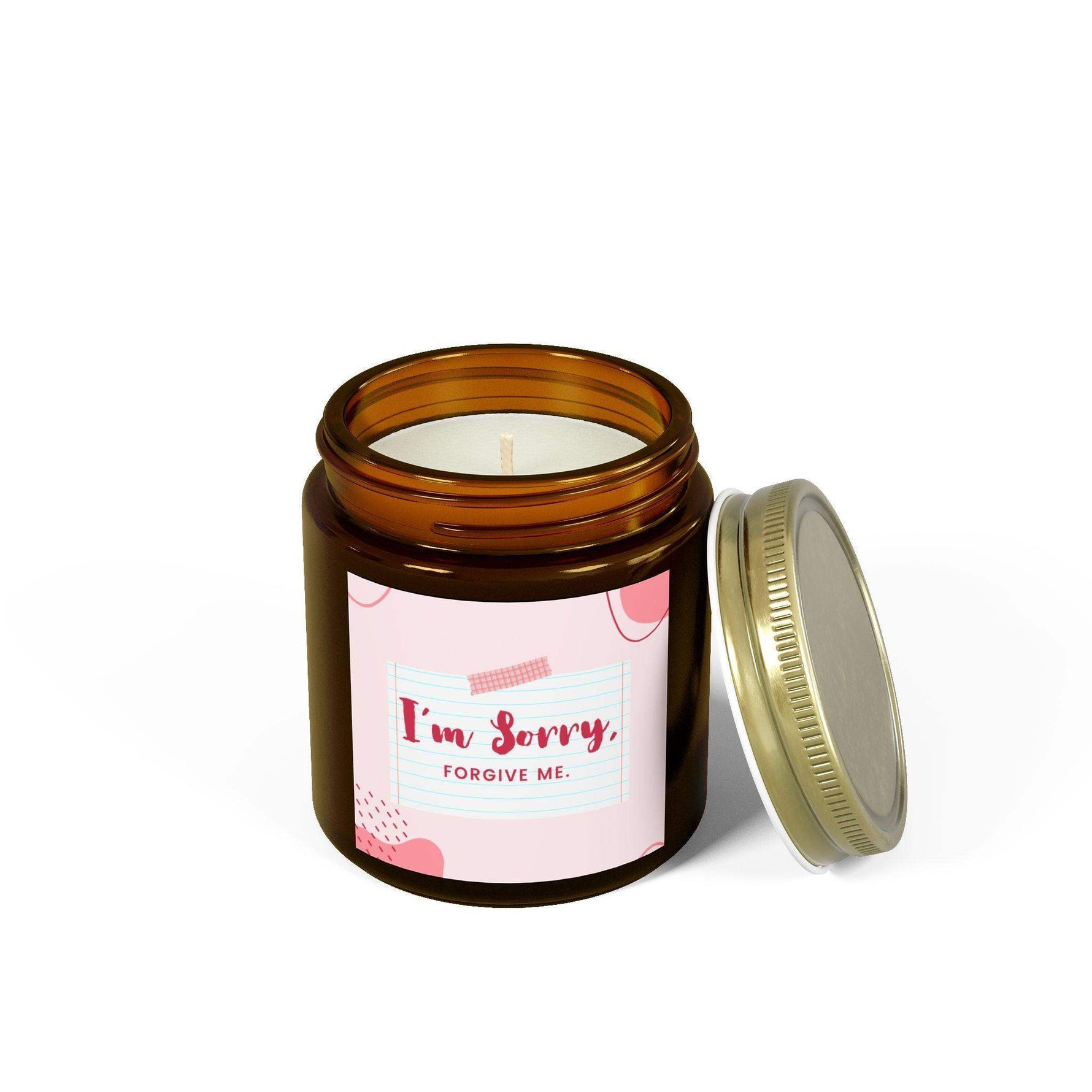 I Am Sorry Forgive Me Romantic Candle for Couples, Coconut Apricot Wax Candle, Scented Candle for Home Decor, Valentine's Day Gift Candle - Cocoon Candles