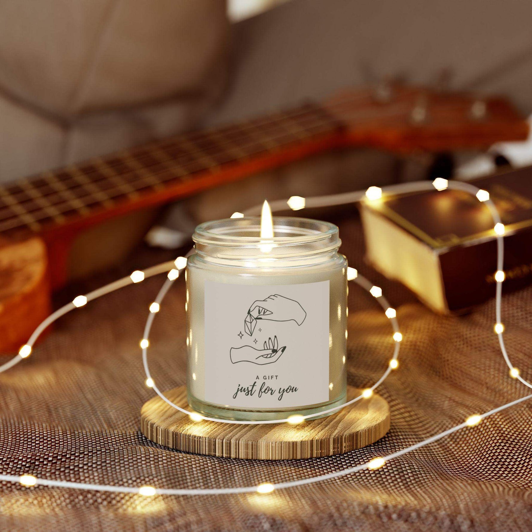 Just For You Personalized Tin Candle – Custom Scented Gift, Thoughtful Keepsake for Special Occasions, Elegant & Versatile Decor - Cocoon Candles