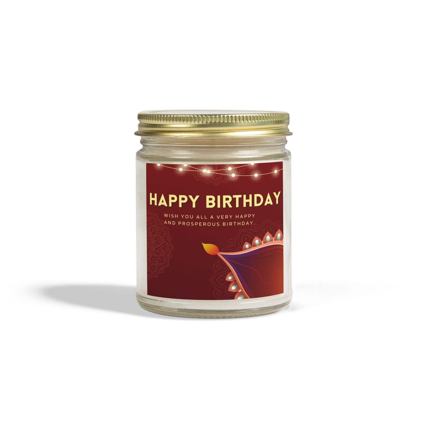 Happy Birthday Aromatherapy Candle for Home Decor, 4oz and 9oz Coconut Apricot Wax Candle, Unique Festive Candle, Decorative Scented Candle - Cocoon Candles