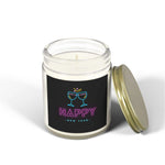Wine Glass Happy New Year Aromatherapy Candles, Coconut Apricot Wax Scented Candles, Eco-Friendly Home Decoration, Party Decorative Candles - Cocoon Candles