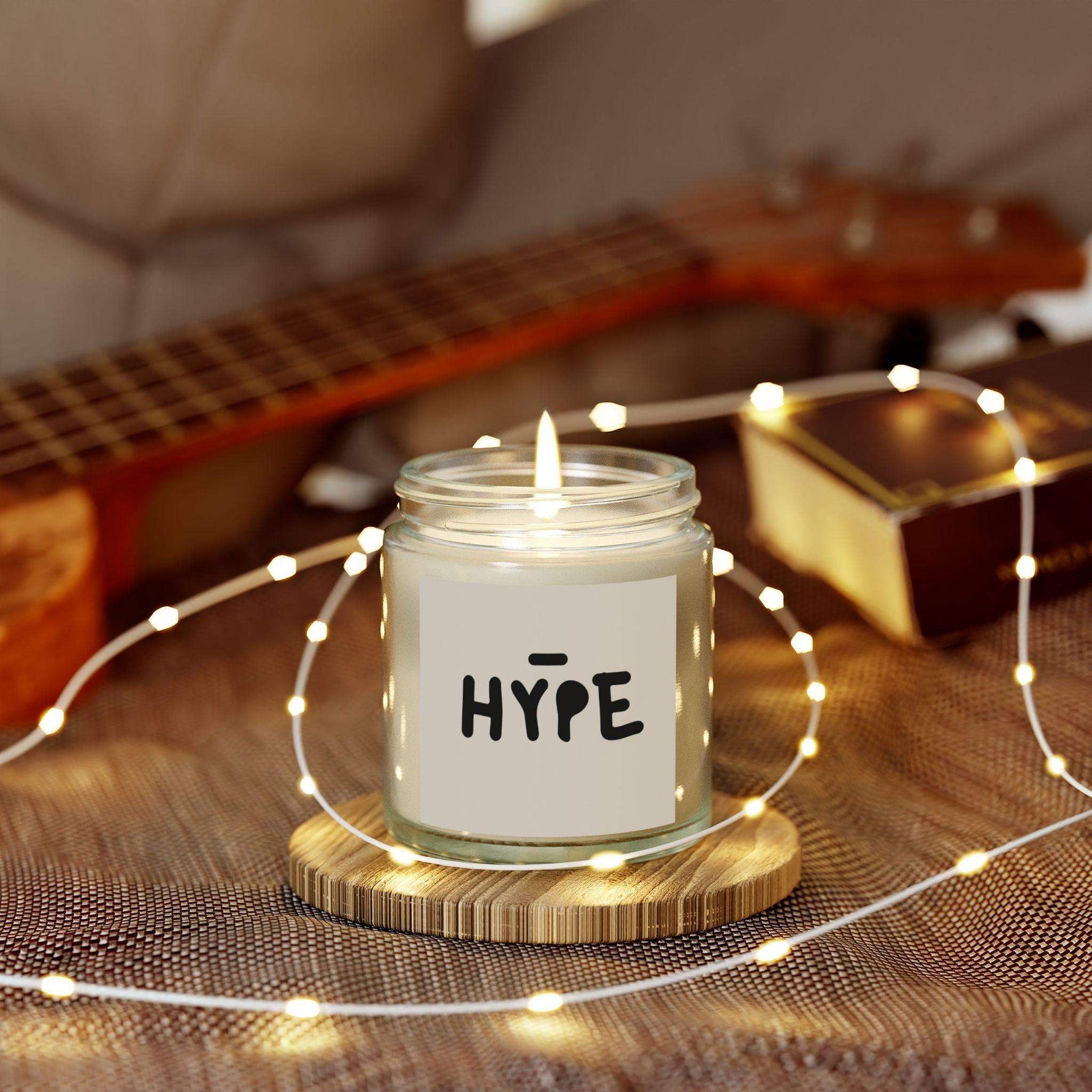 Hype Personalized Tin Candle – Custom Bold Scented Candle Gift, Modern Design for Celebrations, Motivational Decor & Unique Keepsake - Cocoon Candles