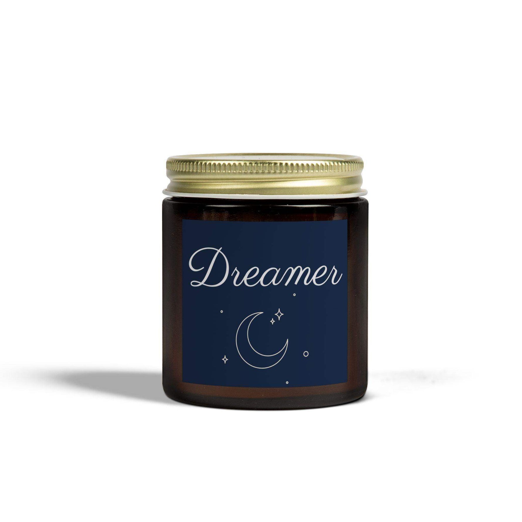 Dreamer Scented Candle, Coconut Apricot Wax Candle, 4oz & 9oz Long-Lasting Burn Candle, 9 Scents Clear Vessel with Gold Lid Candle Cozy Gift - Cocoon Candles