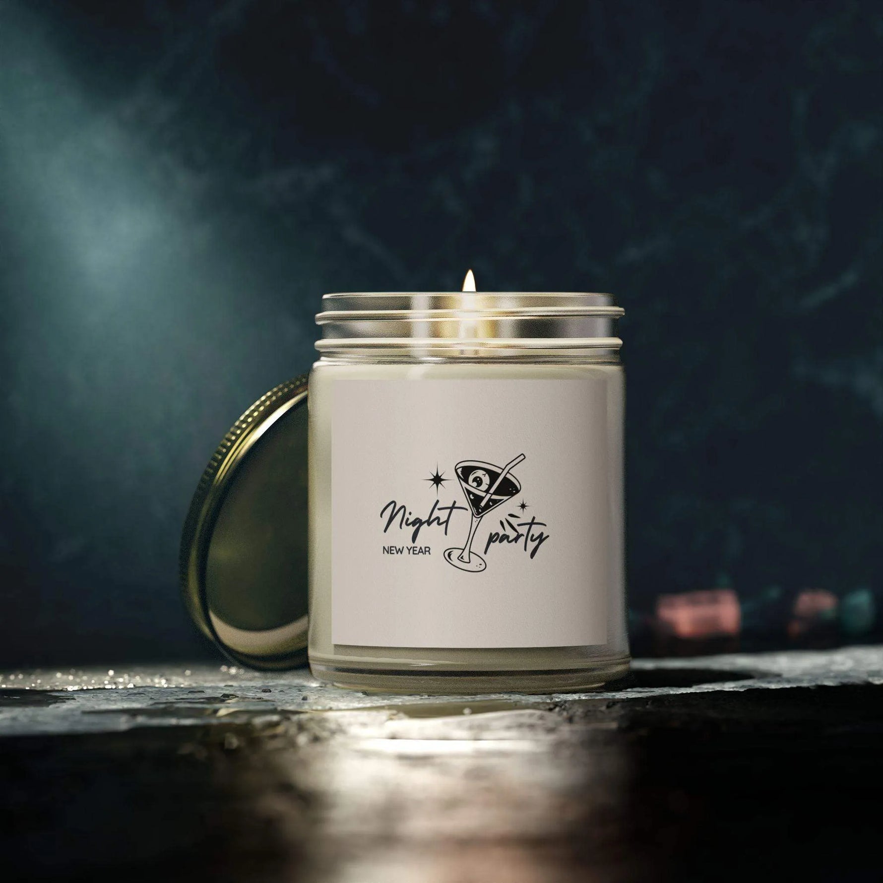 Night Party Unique Candles, Coconut Apricot Soy Wax Unique Candles Housewarming Gift, Handmade Luxury Scented Candles Home Decoration - Cocoon Candles