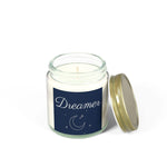 Dreamer Scented Candle, Coconut Apricot Wax Candle, 4oz & 9oz Long-Lasting Burn Candle, 9 Scents Clear Vessel with Gold Lid Candle Cozy Gift - Cocoon Candles