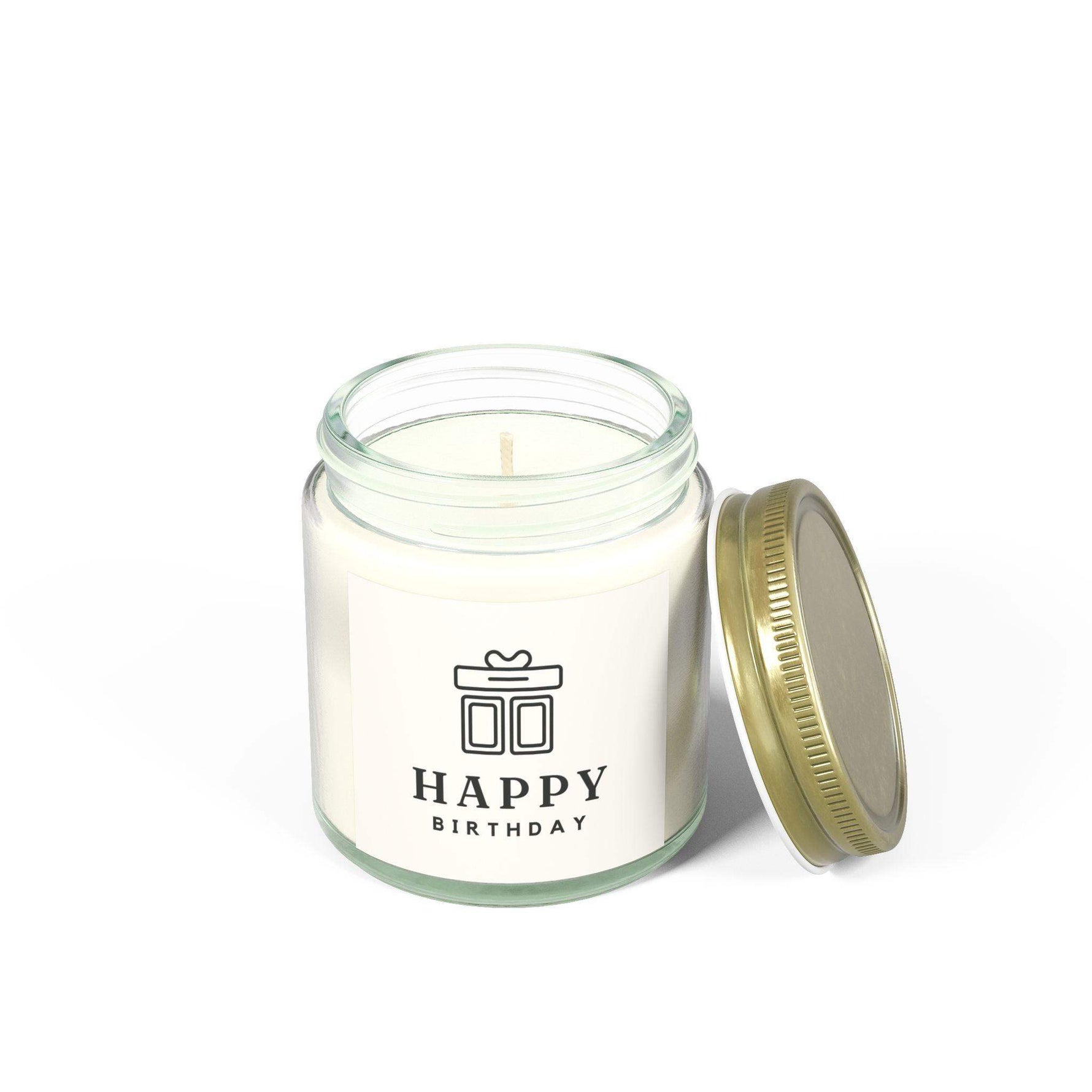 Happy Birthday Unique Candles, Coconut Apricot Soy Wax Unique Candles Housewarming Gift, Handmade Luxury Scented Candles Home Decor - Cocoon Candles