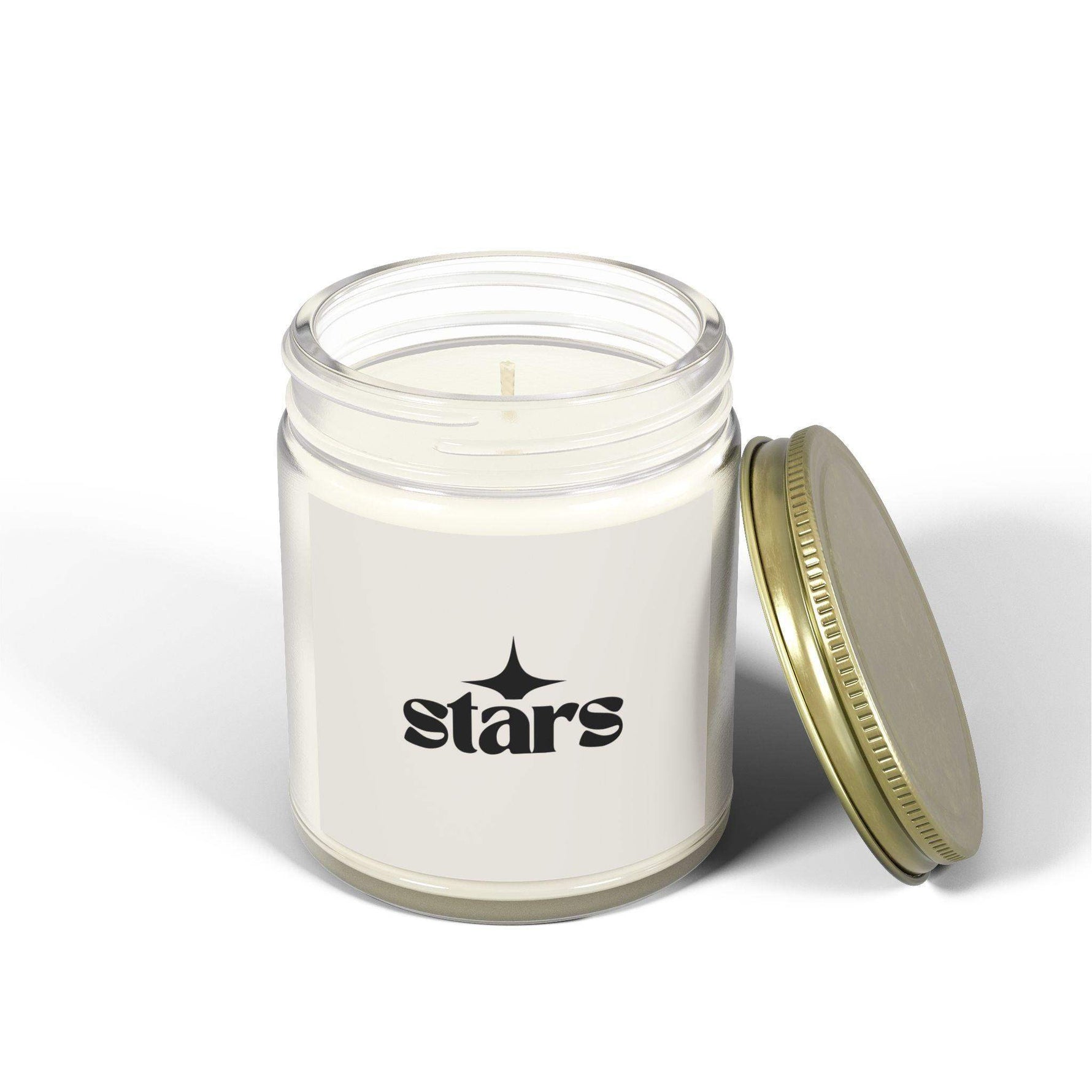 Star Glass Scented Candles, Coconut Apricot Candles for Home Outdoor Use, Natural Soy Wax Home Fragrance Decor Gift, Luxury Scented Candles - Cocoon Candles