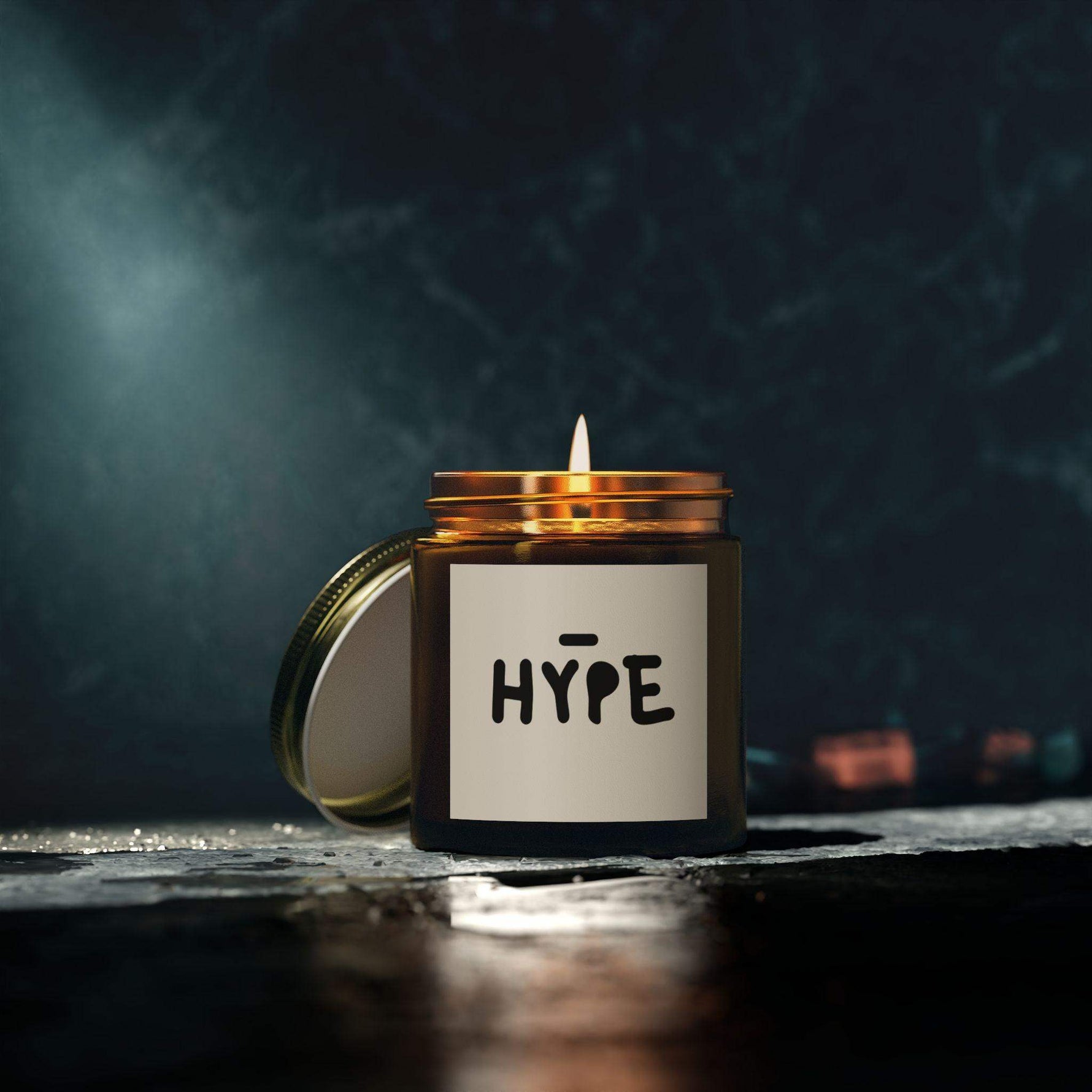 Hype Personalized Tin Candle – Custom Bold Scented Candle Gift, Modern Design for Celebrations, Motivational Decor & Unique Keepsake - Cocoon Candles