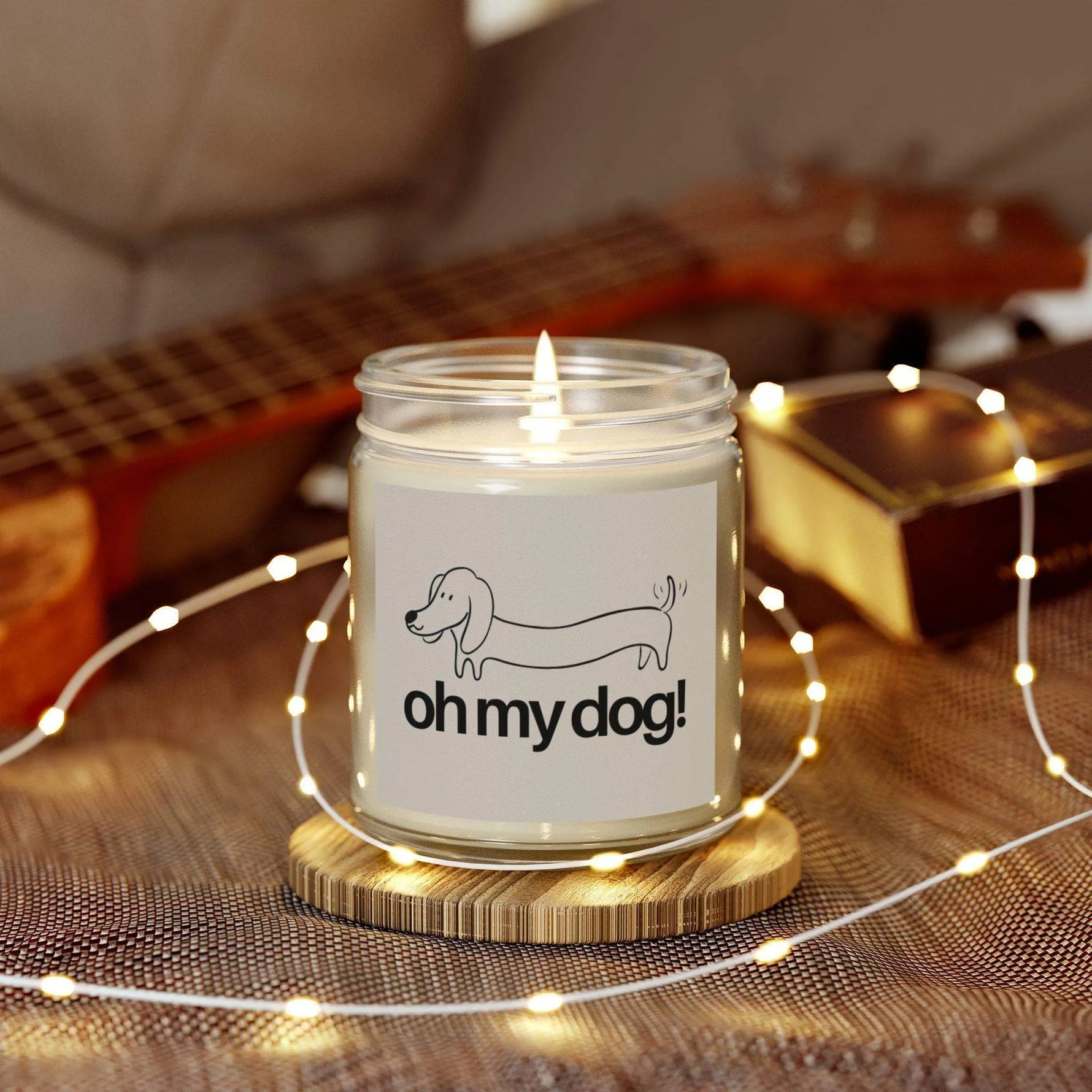 Oh My Dog! Personalized Tin Candle – Custom Scented Gift for Dog Lovers, Pet Parent Keepsake, Fun & Adorable Decor - Cocoon Candles