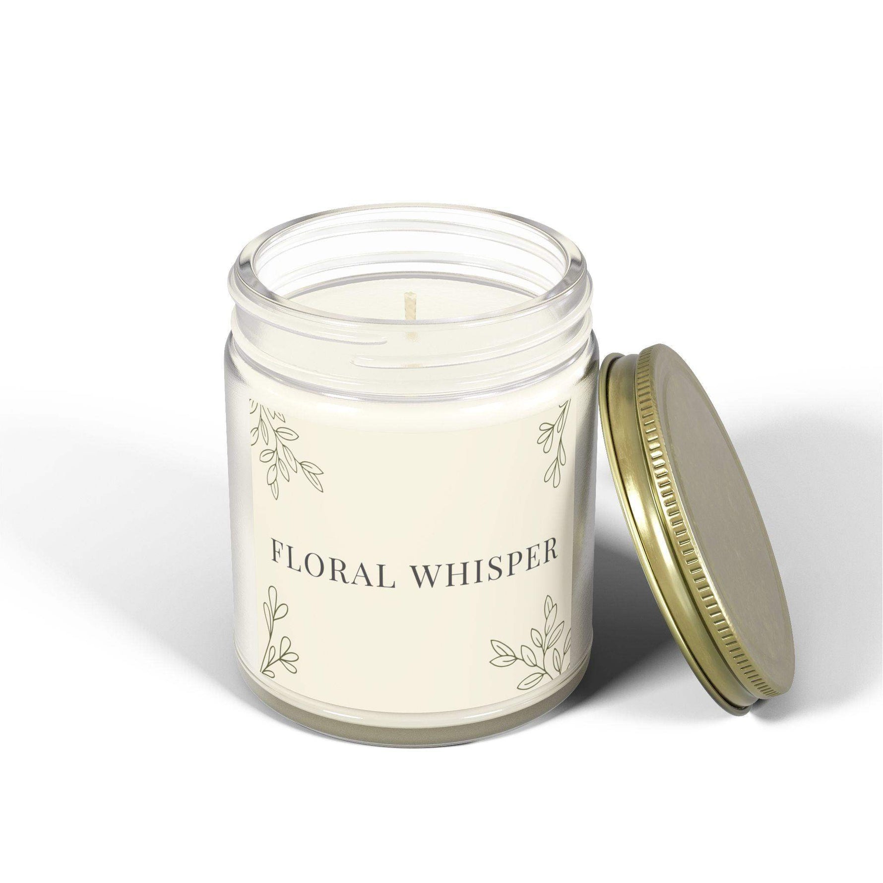 Floral Whisper Scented Candle for Home, Coconut Apricot Wax Aromatherapy Candle, Holiday Unique Candle, 4oz and 9oz Decorative Candle - Cocoon Candles