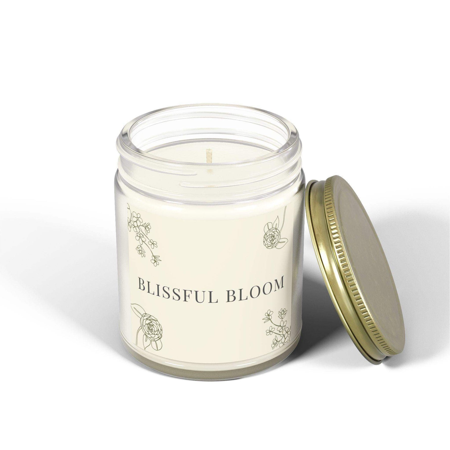 Blissful Bloom Aromatherapy Candle for Home Decor, 4oz and 9oz Coconut Apricot Wax Candle, Holiday Unique Candle, Decorative Scented Candle - Cocoon Candles