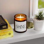 Shine Design Scented Candles, Coconut Apricot Wax Candles, Gold Lid Amber & Clear Vessels Candles, Decorative Candles Housewarming Gift - Cocoon Candles