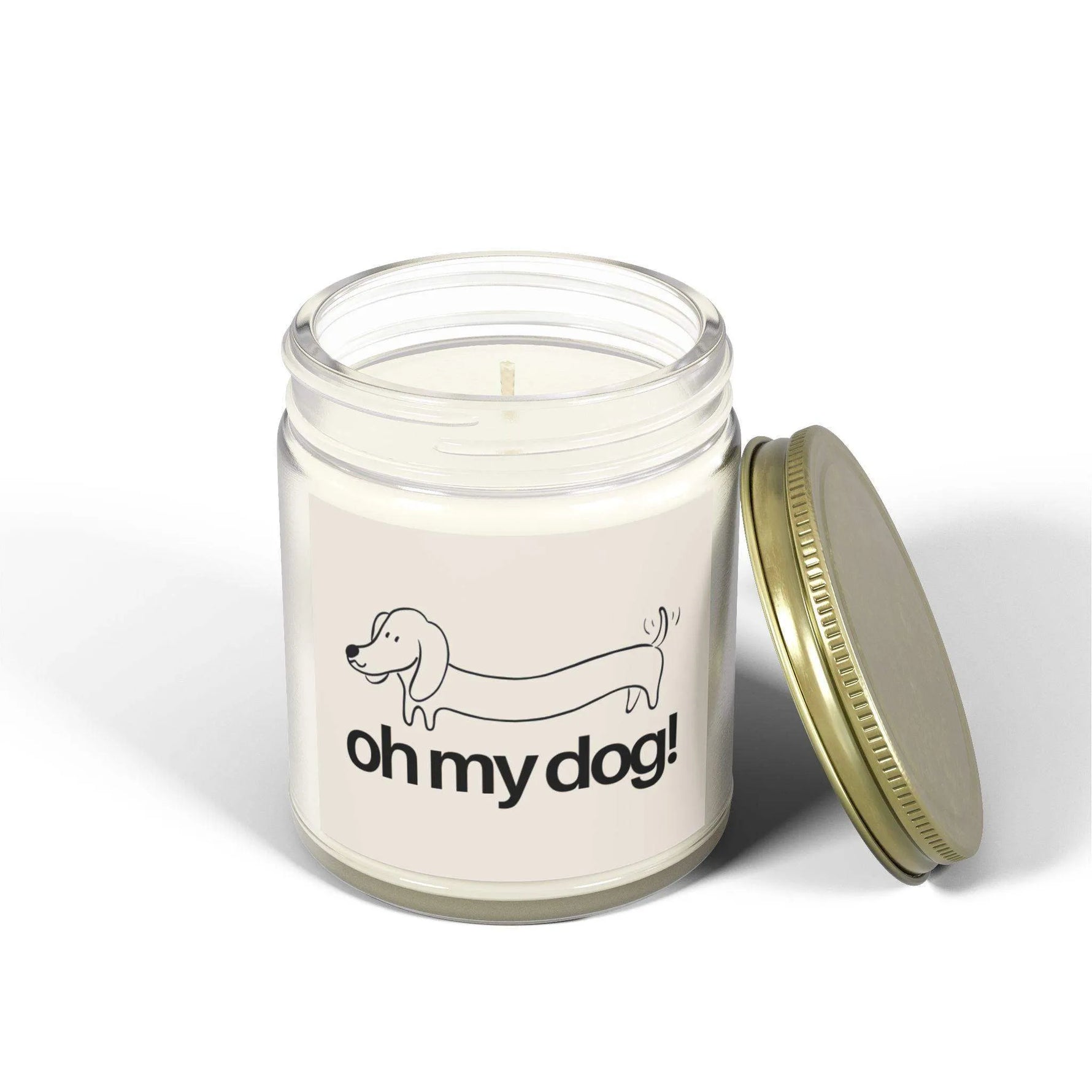Oh My Dog! Personalized Tin Candle – Custom Scented Gift for Dog Lovers, Pet Parent Keepsake, Fun & Adorable Decor - Cocoon Candles