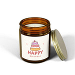 Happy Birthday Cake Unique Candles, Coconut Apricot Soy Wax Unique Candles Housewarming Gift, Handmade Luxury Scented Candles Home Decor - Cocoon Candles