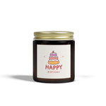 Happy Birthday Cake Unique Candles, Coconut Apricot Soy Wax Unique Candles Housewarming Gift, Handmade Luxury Scented Candles Home Decor - Cocoon Candles