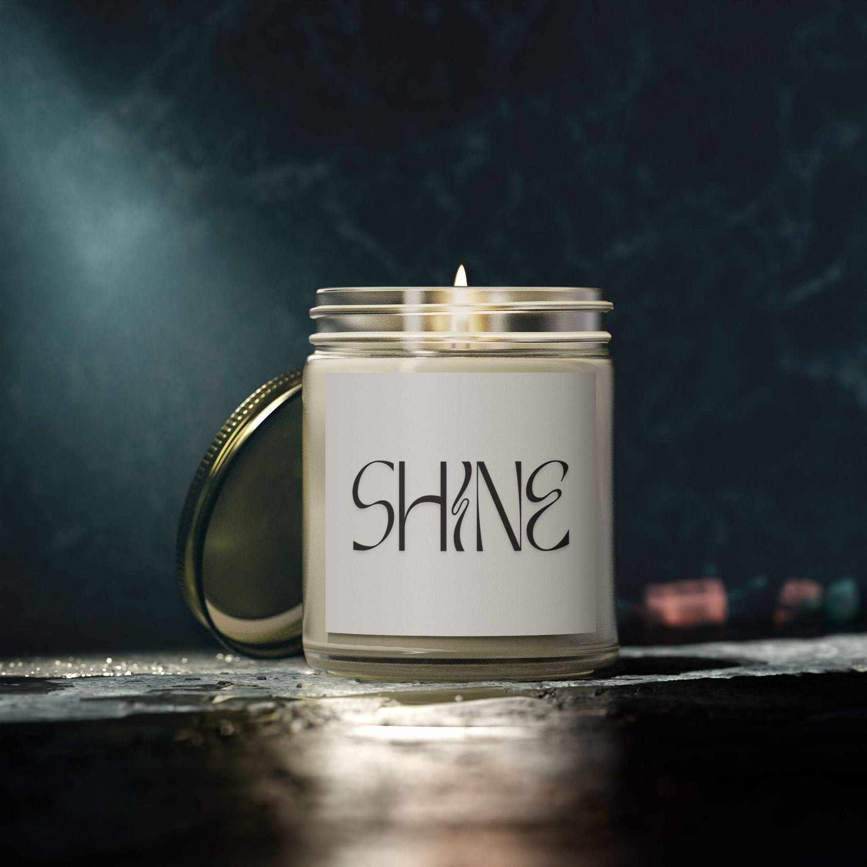 Shine Design Scented Candles, Coconut Apricot Wax Candles, Gold Lid Amber & Clear Vessels Candles, Decorative Candles Housewarming Gift - Cocoon Candles