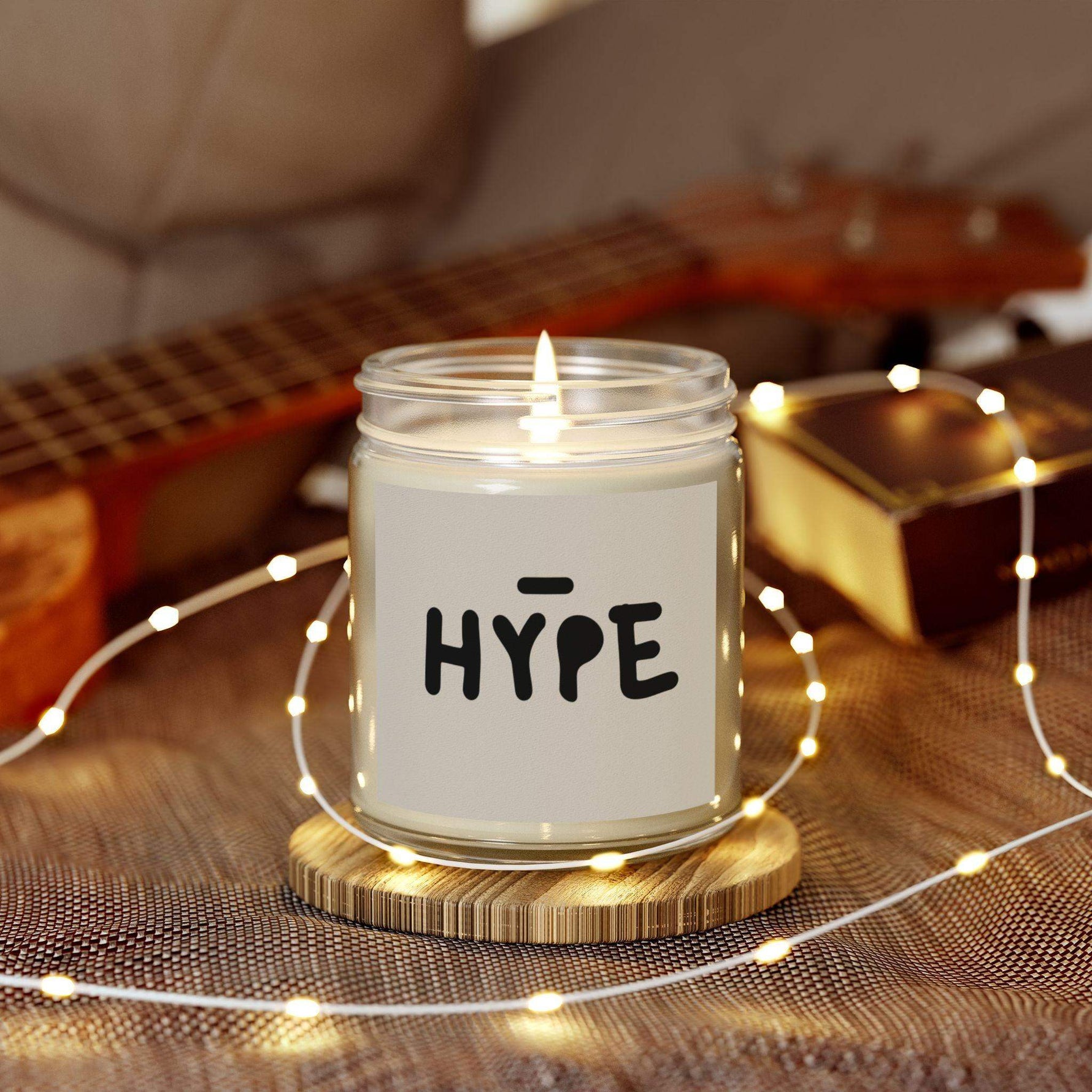 Hype Personalized Tin Candle – Custom Bold Scented Candle Gift, Modern Design for Celebrations, Motivational Decor & Unique Keepsake - Cocoon Candles