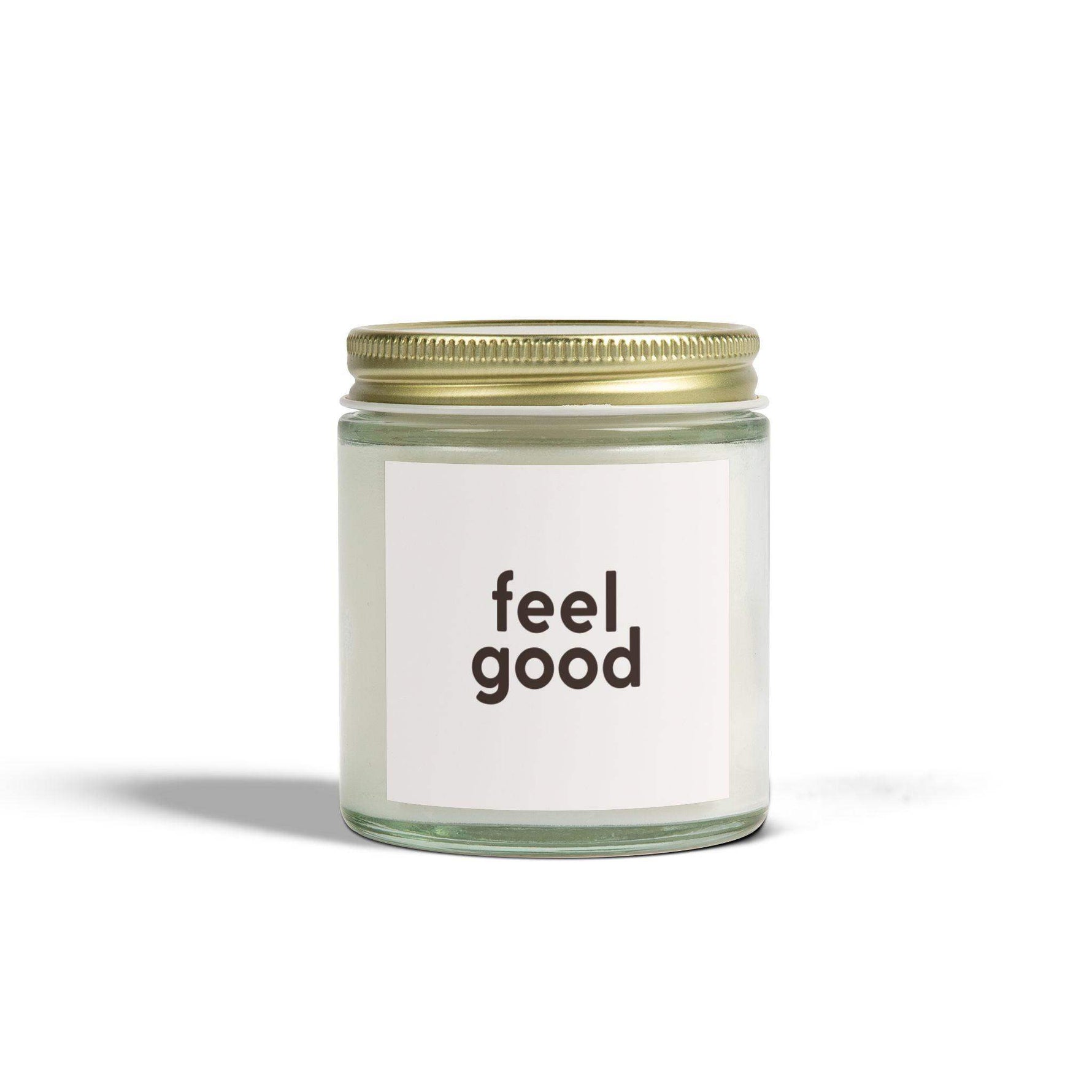 Feel Good Personalized Tin Candle – Custom Scented Candle Gift, Relaxing Aromatherapy for Positivity, Wellness, and Self-Care - Cocoon Candles