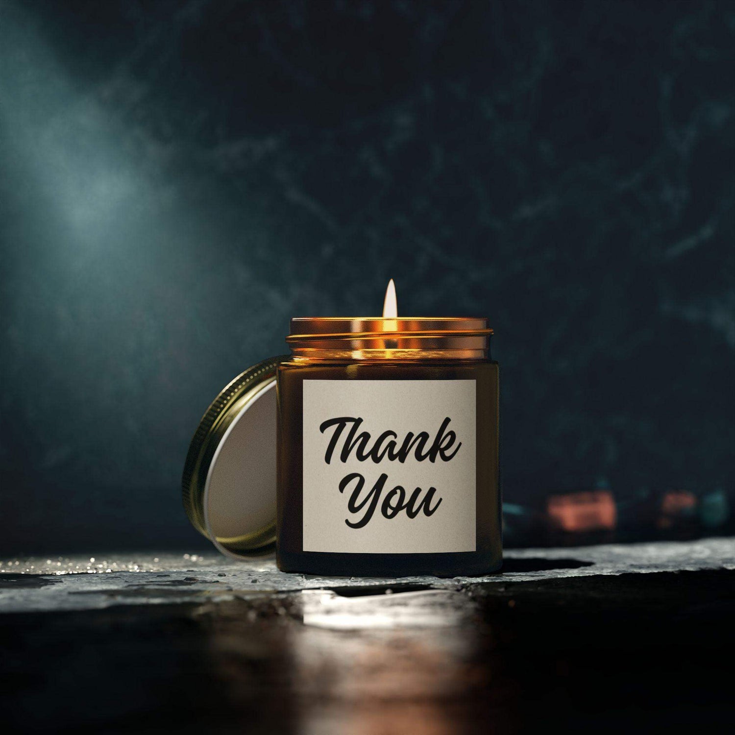 Thank You Personalized Tin Candle – Custom Scented Candle Gift, Appreciation Keepsake for Special Occasions, Thoughtful Gift for Friends & Family - Cocoon Candles