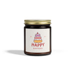 Happy Birthday Cake Unique Candles, Coconut Apricot Soy Wax Unique Candles Housewarming Gift, Handmade Luxury Scented Candles Home Decor - Cocoon Candles