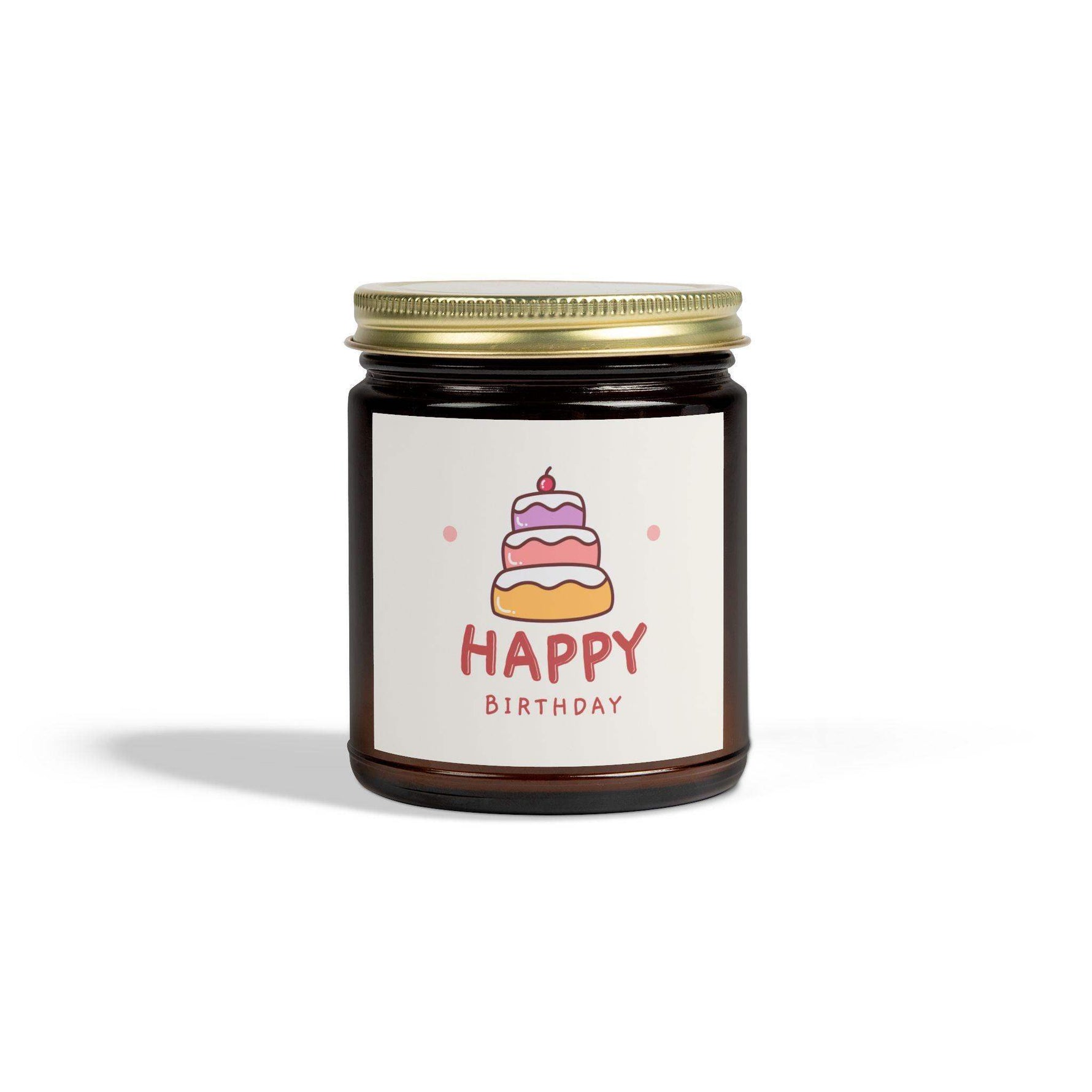 Happy Birthday Cake Unique Candles, Coconut Apricot Soy Wax Unique Candles Housewarming Gift, Handmade Luxury Scented Candles Home Decor - Cocoon Candles