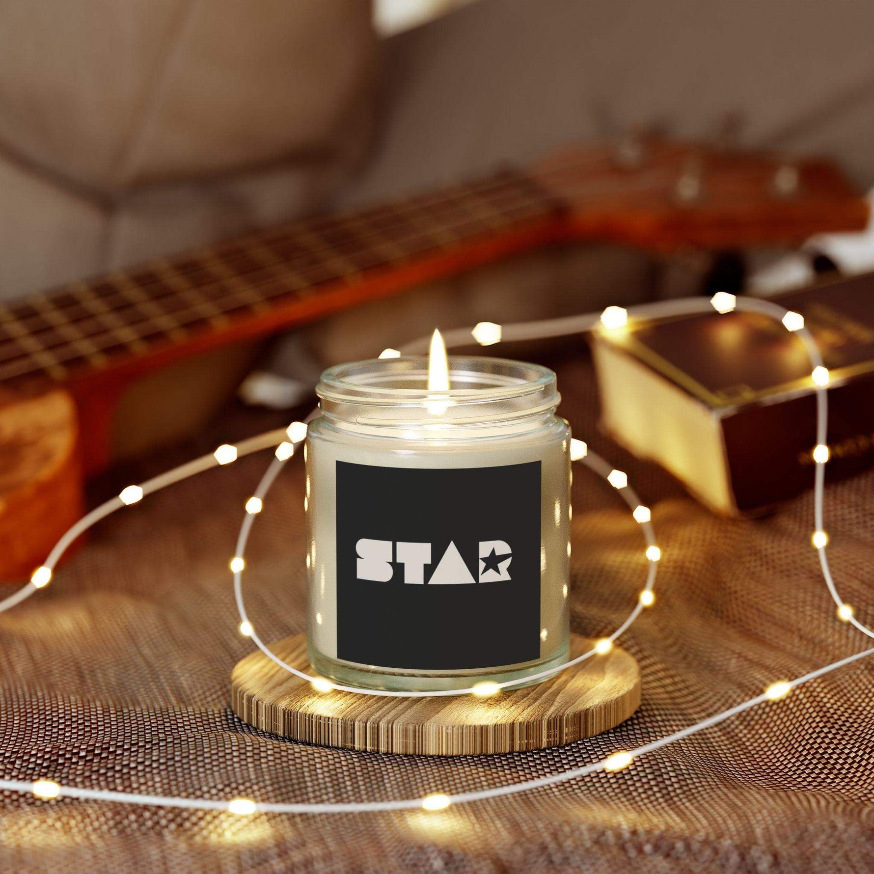 Star Scented Candles, Coconut Apricot Wax Candles for Home Outdoor Use, Luxury Scented Candle, Natural Soy Wax, Home Fragrance Decor Gift - Cocoon Candles