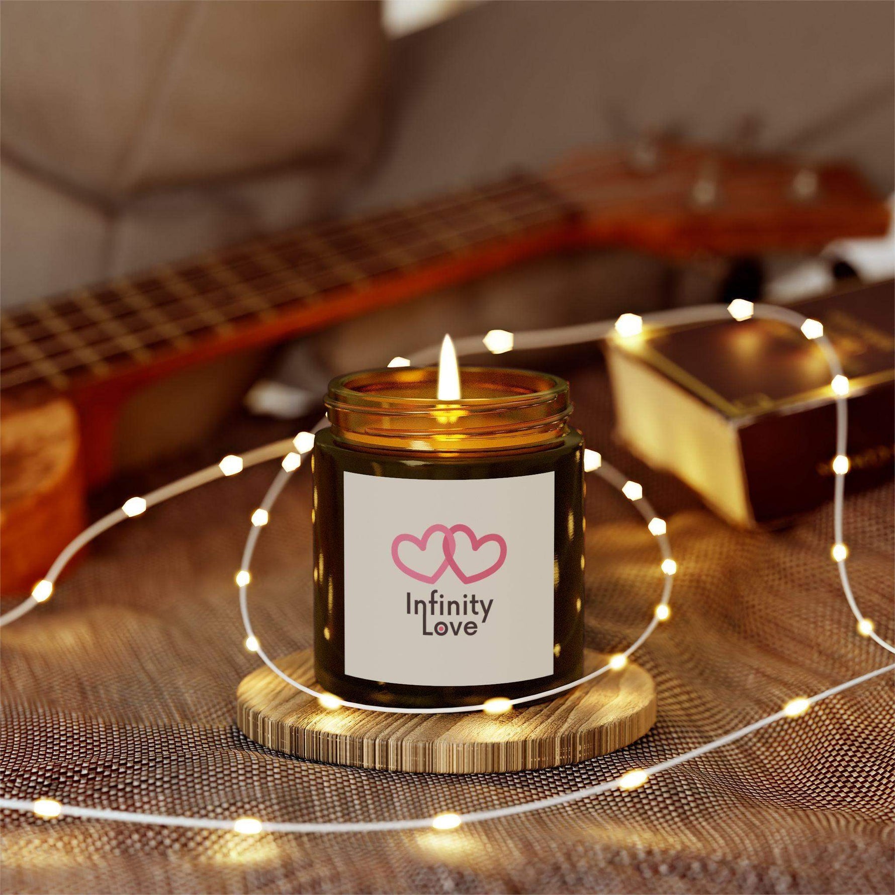 Infinity Love Personalized Tin Candle – Custom Scented Gift, Eternal Love Keepsake, Romantic Candle for Couples, Anniversaries & Special Moments - Cocoon Candles