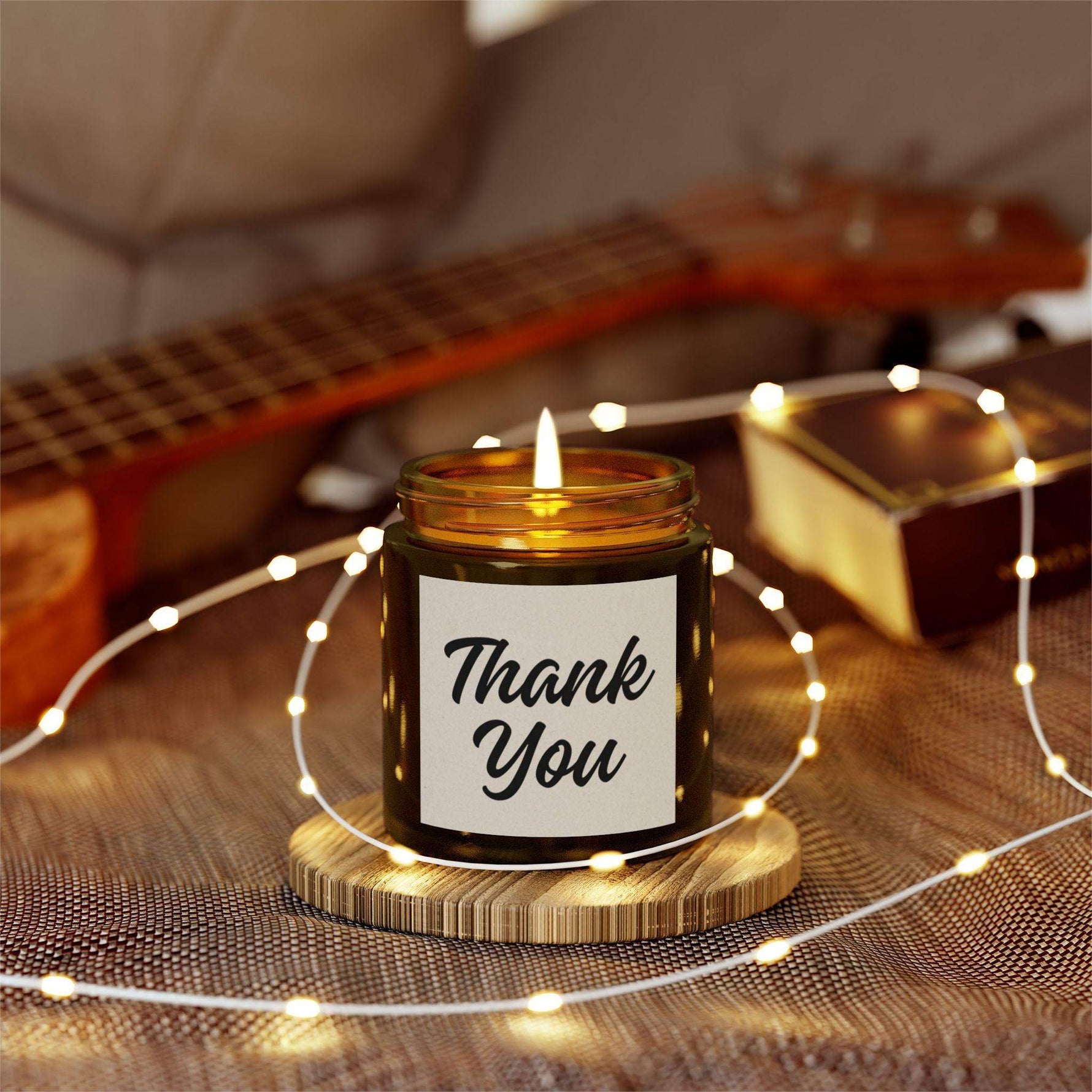 Thank You Personalized Tin Candle – Custom Scented Candle Gift, Appreciation Keepsake for Special Occasions, Thoughtful Gift for Friends & Family - Cocoon Candles