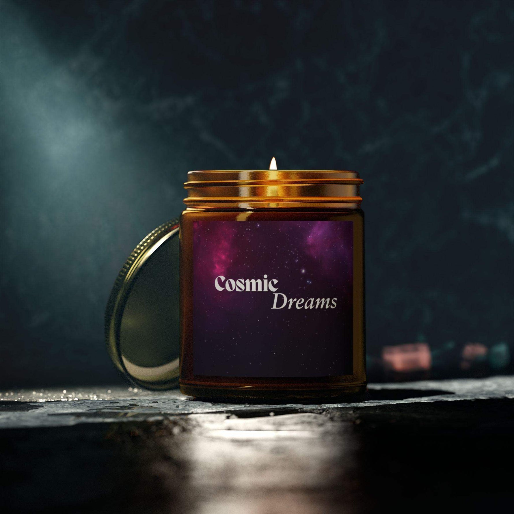 Cosmic Dream Candle, Aromatherapy Coconut Apricot Wax Candle, Scented Candle Gift for Home Decoration, 4oz and 9oz Decorative Candle - Cocoon Candles