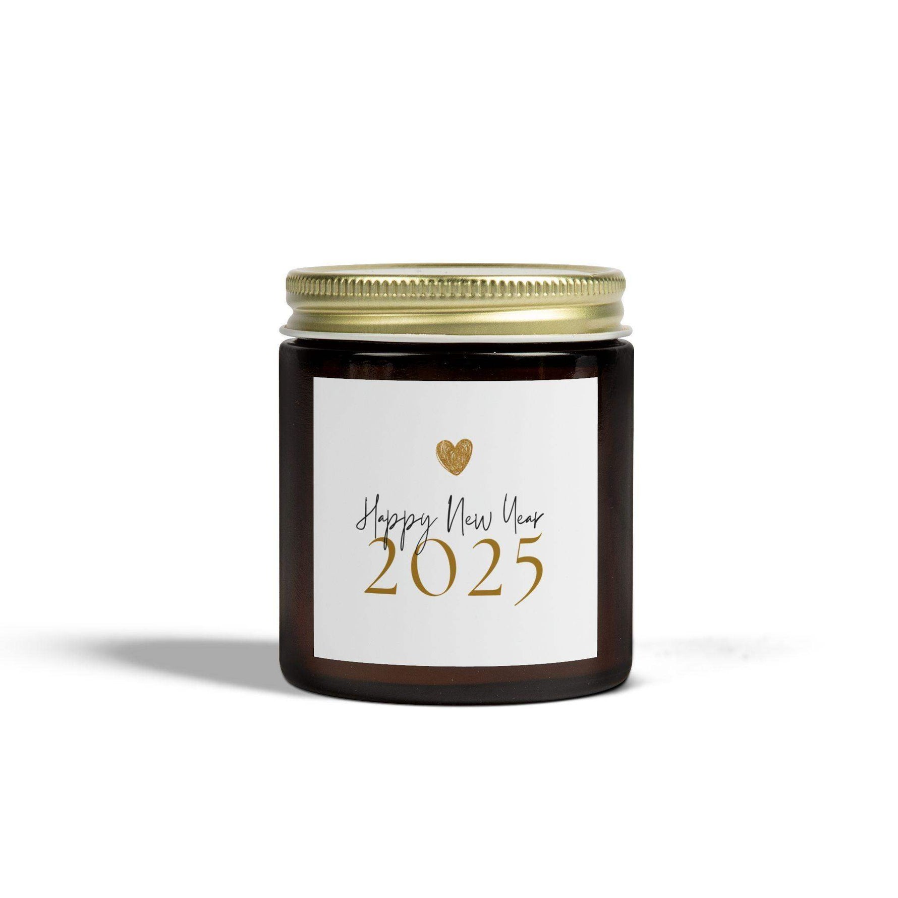 Happy New Year 2025 Aromatherapy Candles, Coconut Apricot Wax Scented Candles, Eco-Friendly Home Decoration, Party Decorative Candles - Cocoon Candles