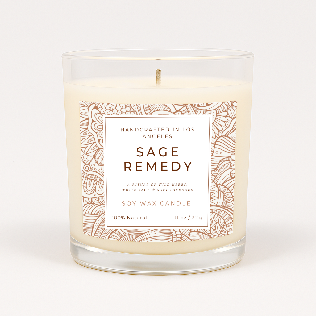 Sage Remedy – Lavender Sage Soy Candle