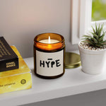 Hype Personalized Tin Candle – Custom Bold Scented Candle Gift, Modern Design for Celebrations, Motivational Decor & Unique Keepsake - Cocoon Candles