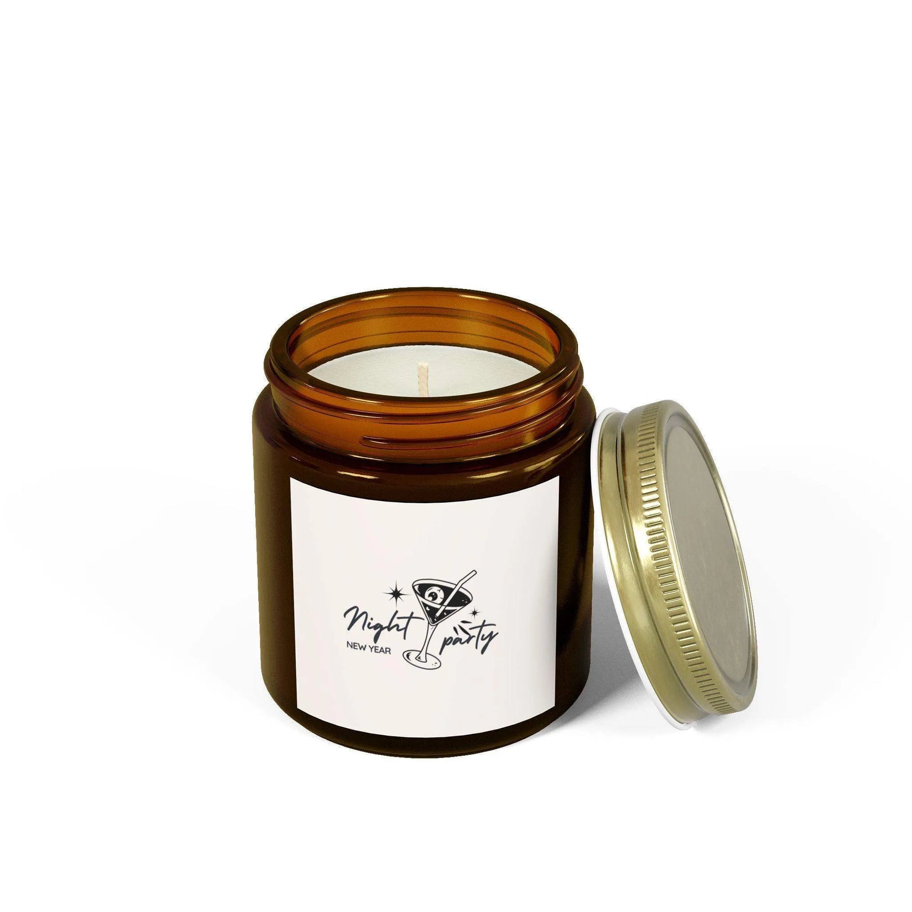 Night Party Unique Candles, Coconut Apricot Soy Wax Unique Candles Housewarming Gift, Handmade Luxury Scented Candles Home Decoration - Cocoon Candles