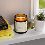 Elegance Aromatherapy Candle for Home Decor, 4 oz and 9 oz Coconut Apricot Wax Candle, Holiday Unique Candle, Decorative Scented Candle - Cocoon Candles