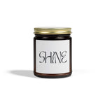 Shine Design Scented Candles, Coconut Apricot Wax Candles, Gold Lid Amber & Clear Vessels Candles, Decorative Candles Housewarming Gift - Cocoon Candles