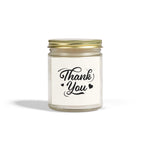 Thank You Scented Candles, Coconut Apricot Wax Candles, Gold Lid Amber & Clear Vessels Candles, Decorative Candles Housewarming Gift - Cocoon Candles