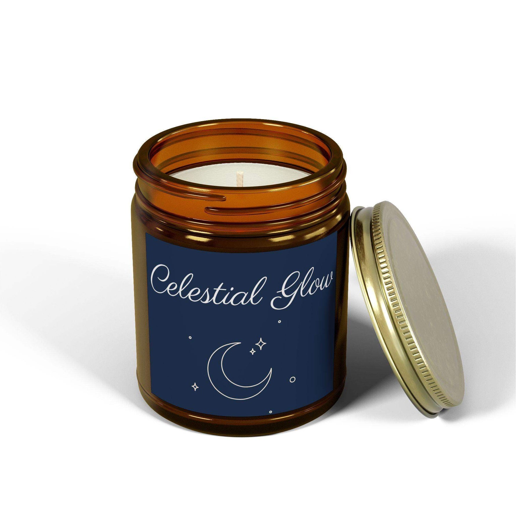 Celestial Glow Aromatherapy Candle for Home Decor, 4oz and 9oz Coconut Apricot Wax Candle, Decorative Scented Candle, Holiday Unique Candle - Cocoon Candles