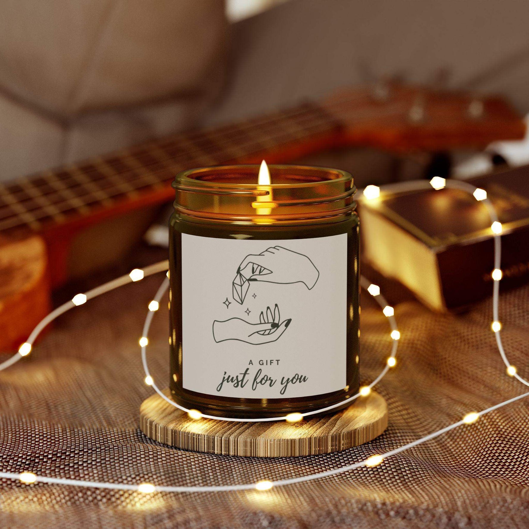 Just For You Personalized Tin Candle – Custom Scented Gift, Thoughtful Keepsake for Special Occasions, Elegant & Versatile Decor - Cocoon Candles