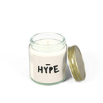 Hype Personalized Tin Candle – Custom Bold Scented Candle Gift, Modern Design for Celebrations, Motivational Decor & Unique Keepsake - Cocoon Candles