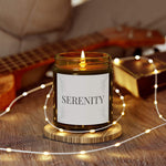 Serenity Scented Candle, Coconut Apricot Wax Candle, 4oz 9oz Long-Lasting Burn Candle, 9 Scent Clear Vessel with Gold Lid, Cozy Gift Candle - Cocoon Candles