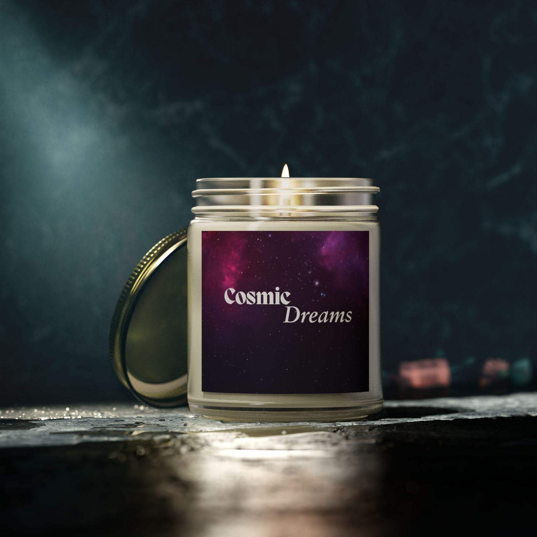 Cosmic Dream Candle, Aromatherapy Coconut Apricot Wax Candle, Scented Candle Gift for Home Decoration, 4oz and 9oz Decorative Candle - Cocoon Candles